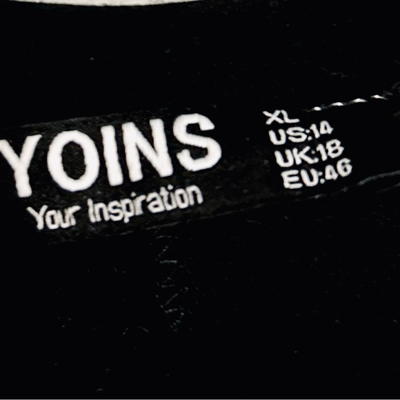 Yoins gold sequin open shoulder top - Picture 4 of 4